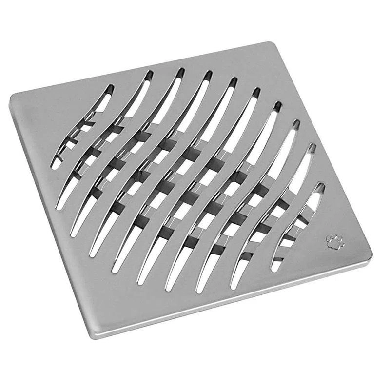 Grelha Quadrada Cromada 100mm Tigre