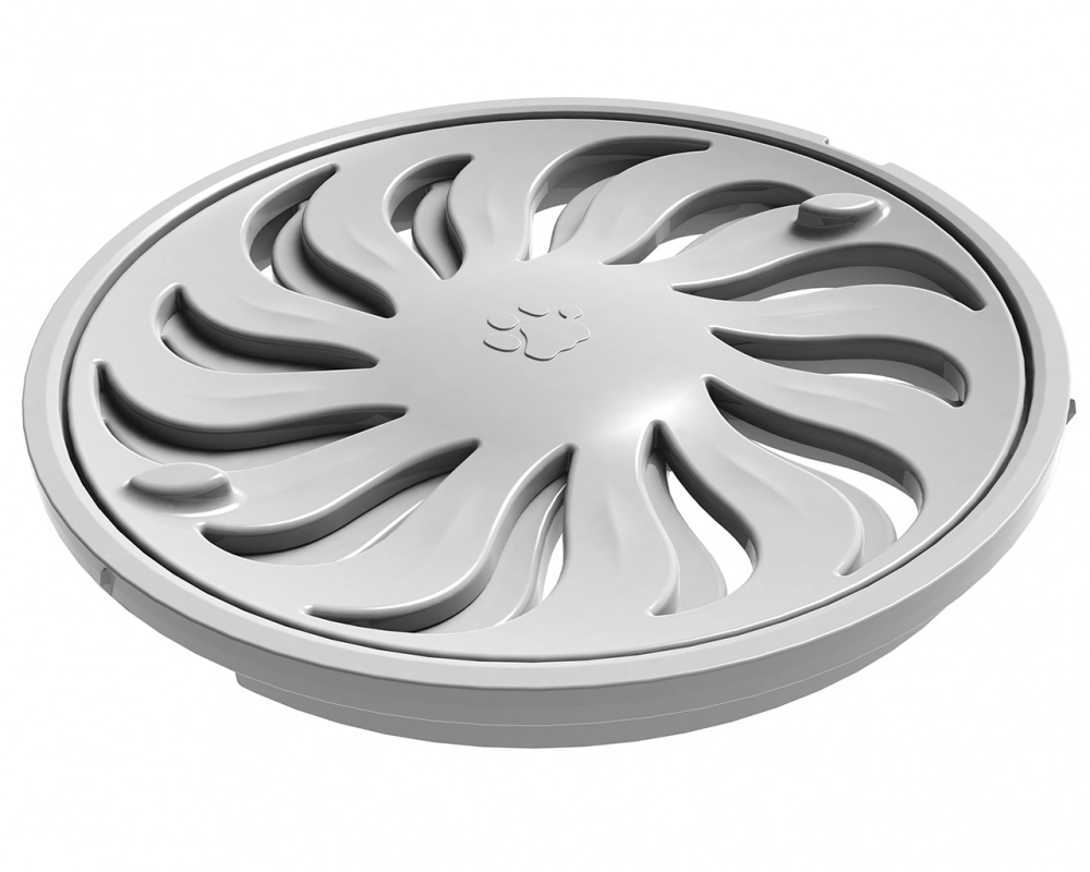 Ralo em Pvc Redondo Abre E Fecha 100mm Branco