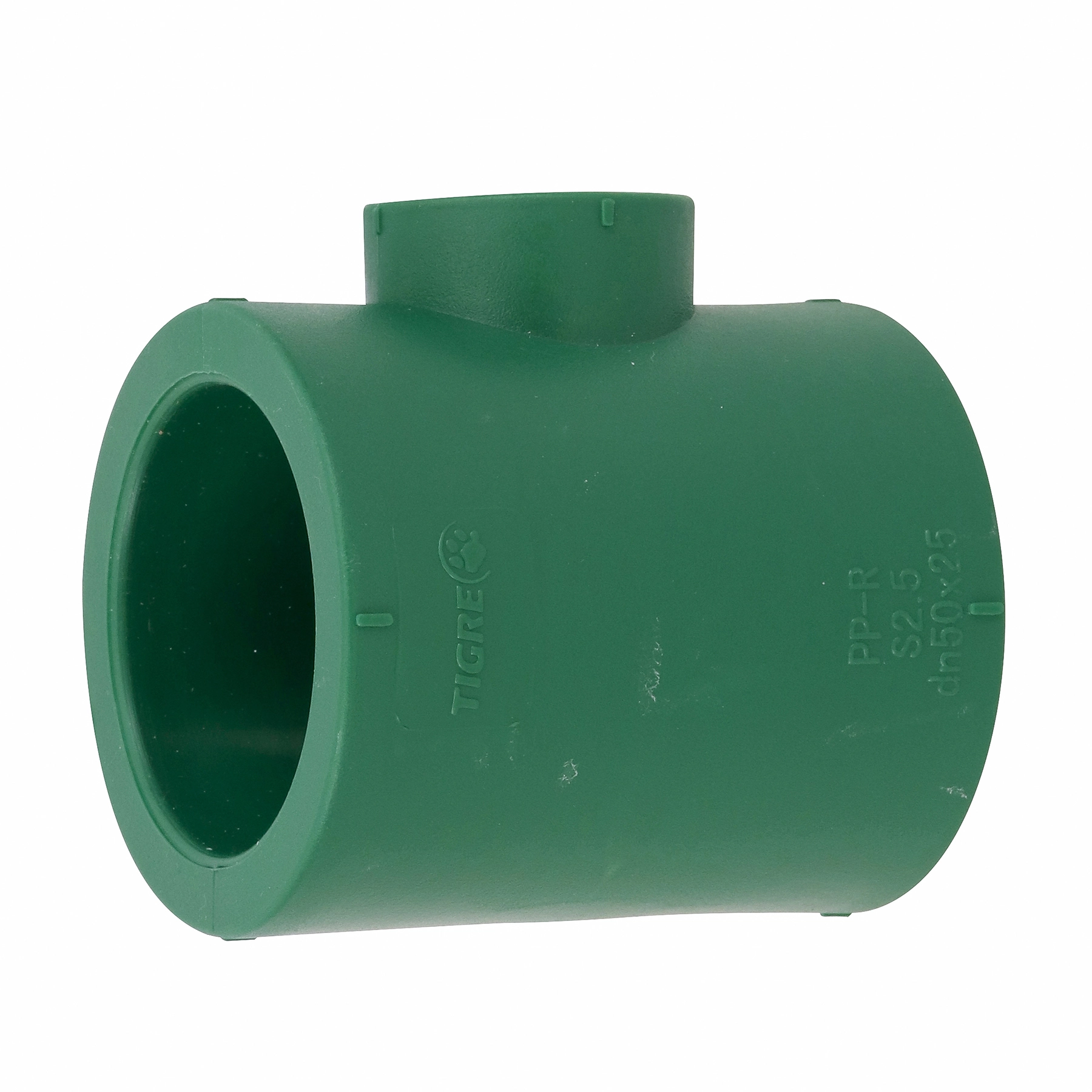 Tê de Redução Central Polipropileno PPR 50x25x20mm Tigre