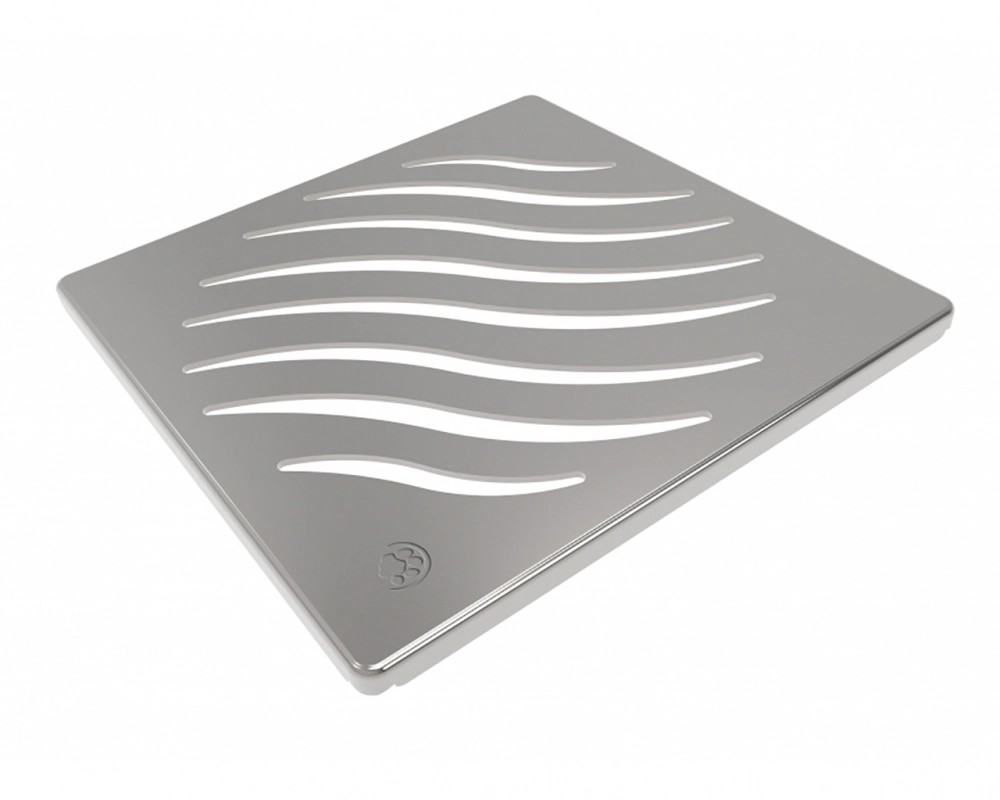 Grelha Tigre Quadrada Inox 150mm