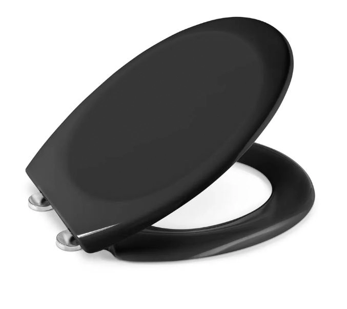 Assento Sanitario Smart Termofixo Oval Preto Tigre
