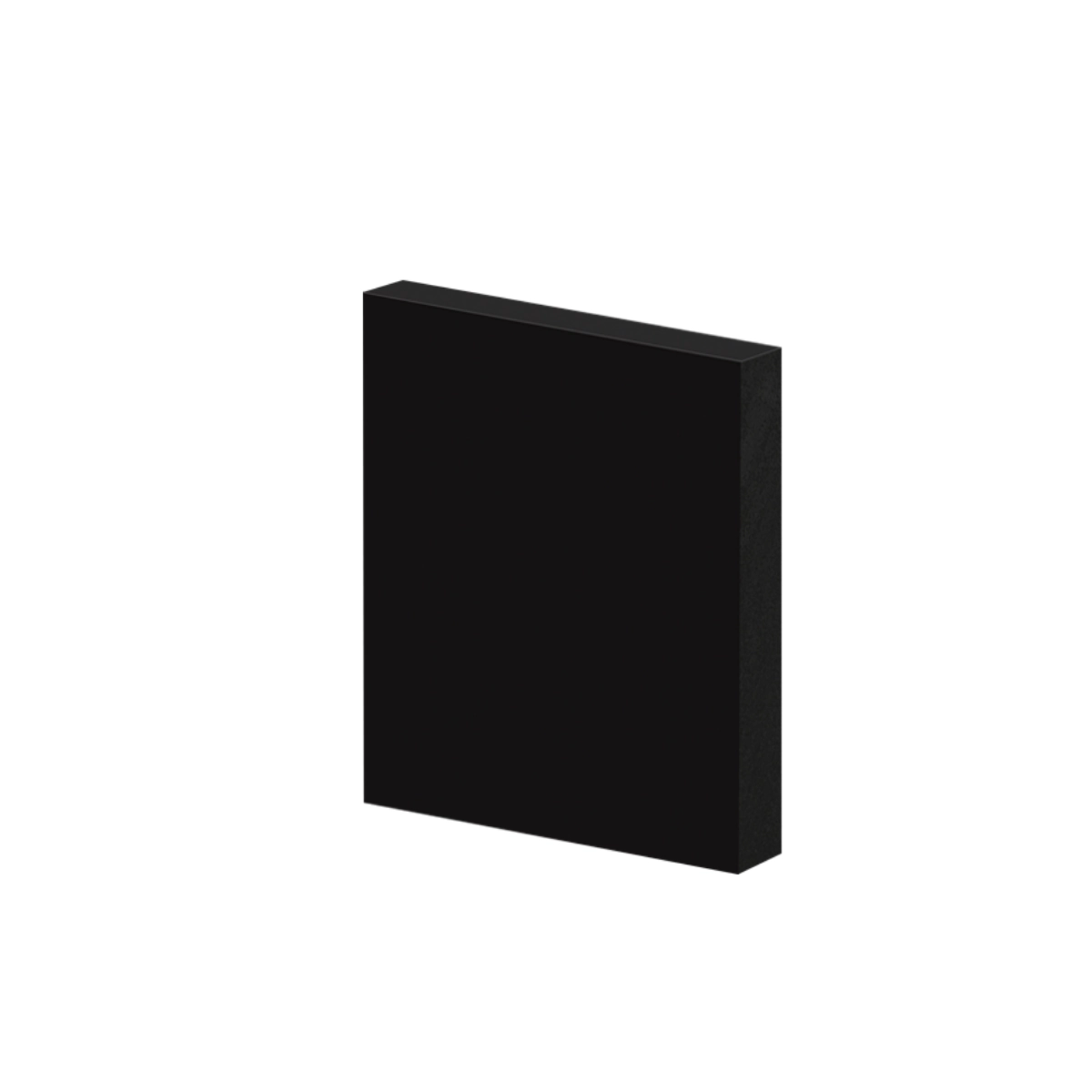 Guarnição Poliestireno 10cm Liso Preto 40010 Arquitech