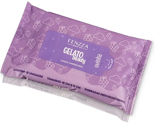 Lenço Umedecido Uvinha Gelato Beauty Fenzza 25un