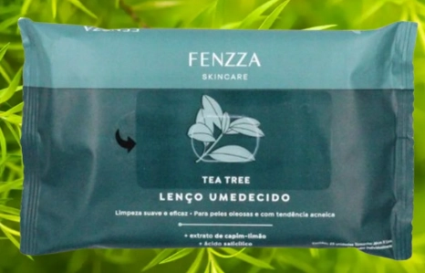 Lenco Umedecido Tea Tree E Capim Limao, Fenzza