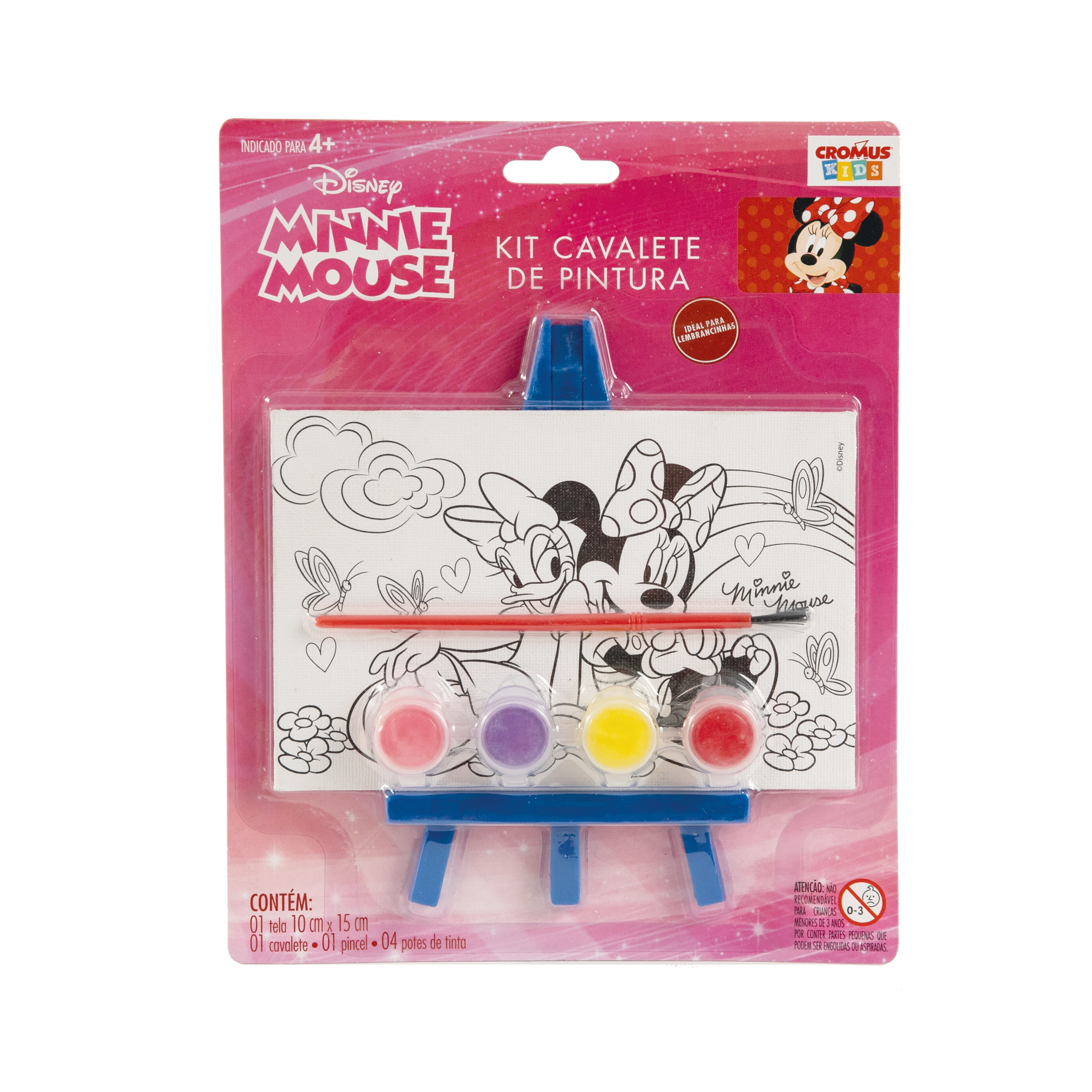 Quadro De Pintura Cromus Minnie 10x15cm