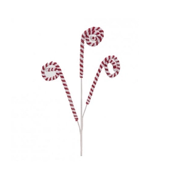 Galho 3 Candy Canes Vrm Bco Un1025915 Cromos
