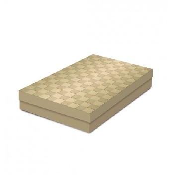 Caixa Ret C/tampa Baixa Ouro Relevo G 37x25x5,5