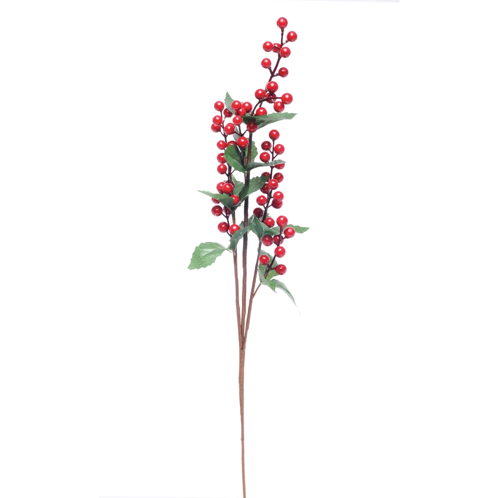 Galho Cromus Folhas E Frutas Vrm/vrd