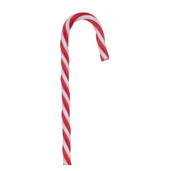 Enfeite Candy Cane Vrm/bco 12cm