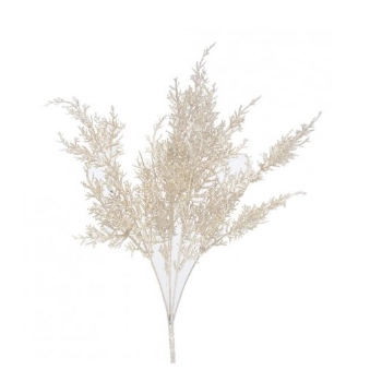 Galho Folhas Glitter Nude 40cm Ref.1022381 Cromus