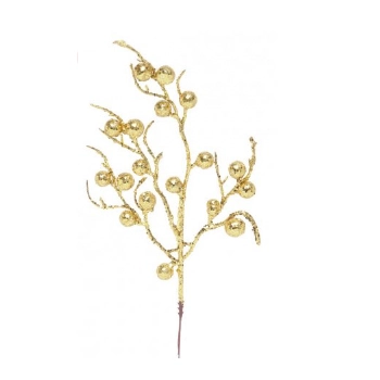 Galho Frutas Glitter Ouro 35cm Ref.1022427