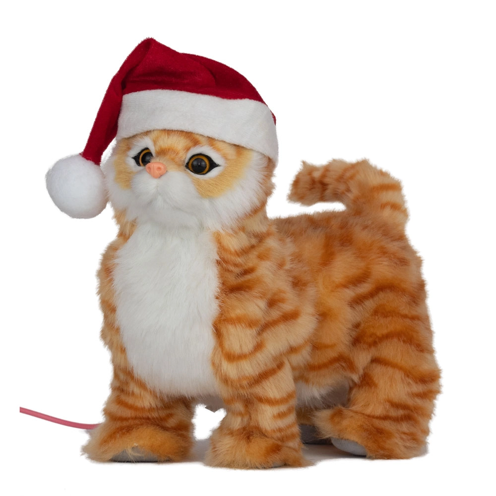 Gato Dec Cromus C/som E Mov Beg/vrm 25cm