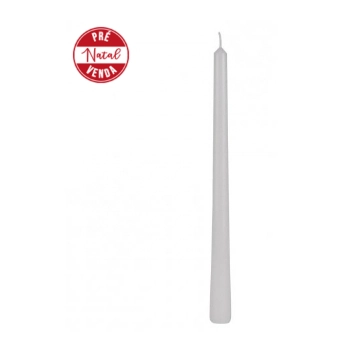 Vela Banquete Branco 25cm C/4 Ref.1021892 Cromus