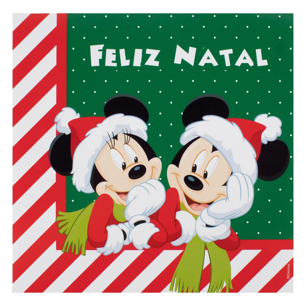 Guardanapo Cromus Mickey E Minnie Clr 32,5x32,5 C/20