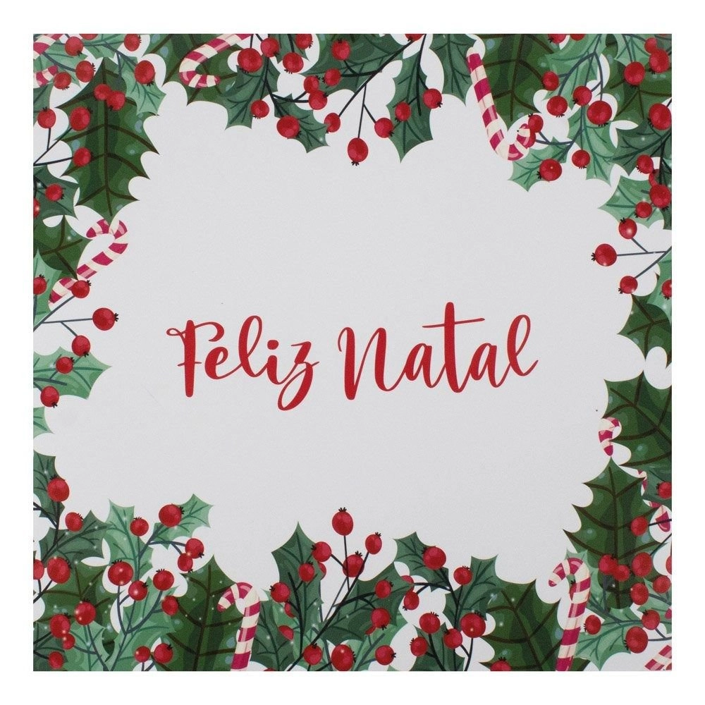 Guardanapo Papel Feliz Natal Claro Cromus C/20uni