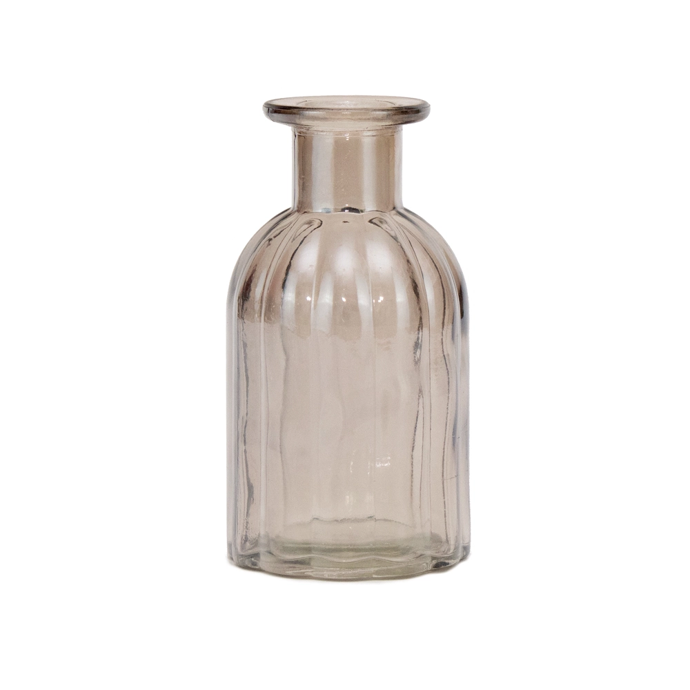 Mini Vaso Vidro Canelado Cza 14cm 1018599 Cromus