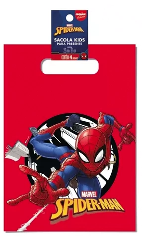 Sacola 22x31 Spider 4un