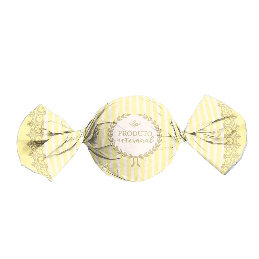 Emb Trufa Candy Amarelo 14,5x15,5 100un 12500191 Cromus