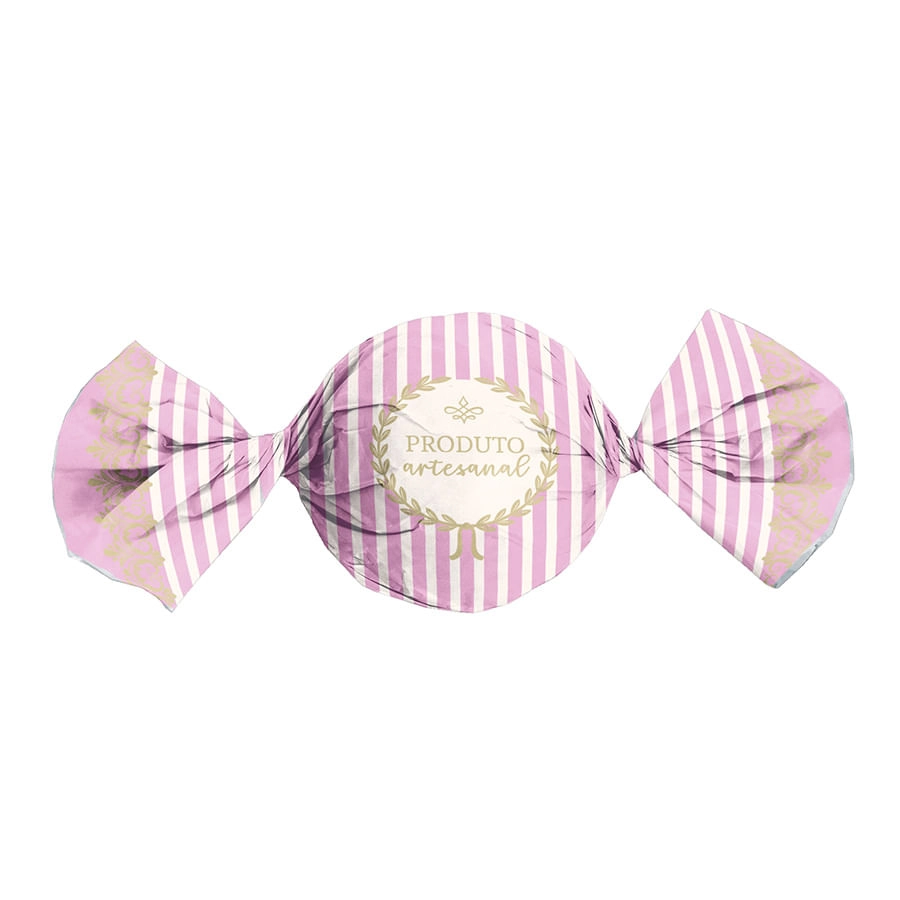 Emb Trufa Candy Rosa 14,5x15,5 100un 12500192 Cromus