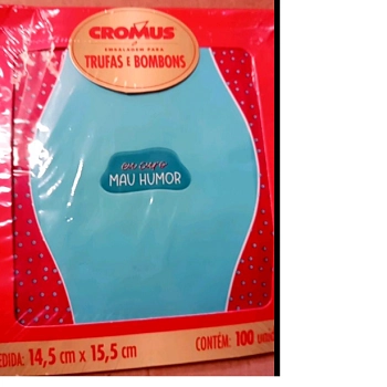 Emb Trufa Eu Curo Mau Humor 14.5x15.5 100un 12500196 Cromus