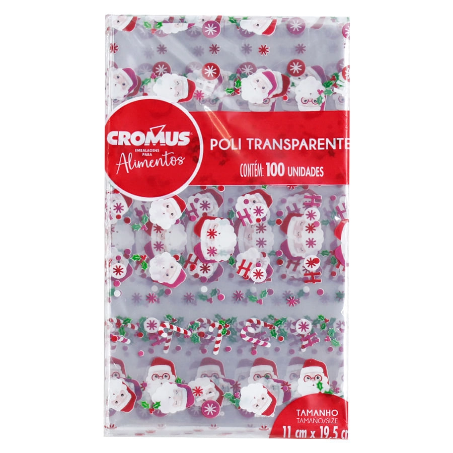 Saco Transp 11x19,5 Noel Chegou C.100 Un Cromus
