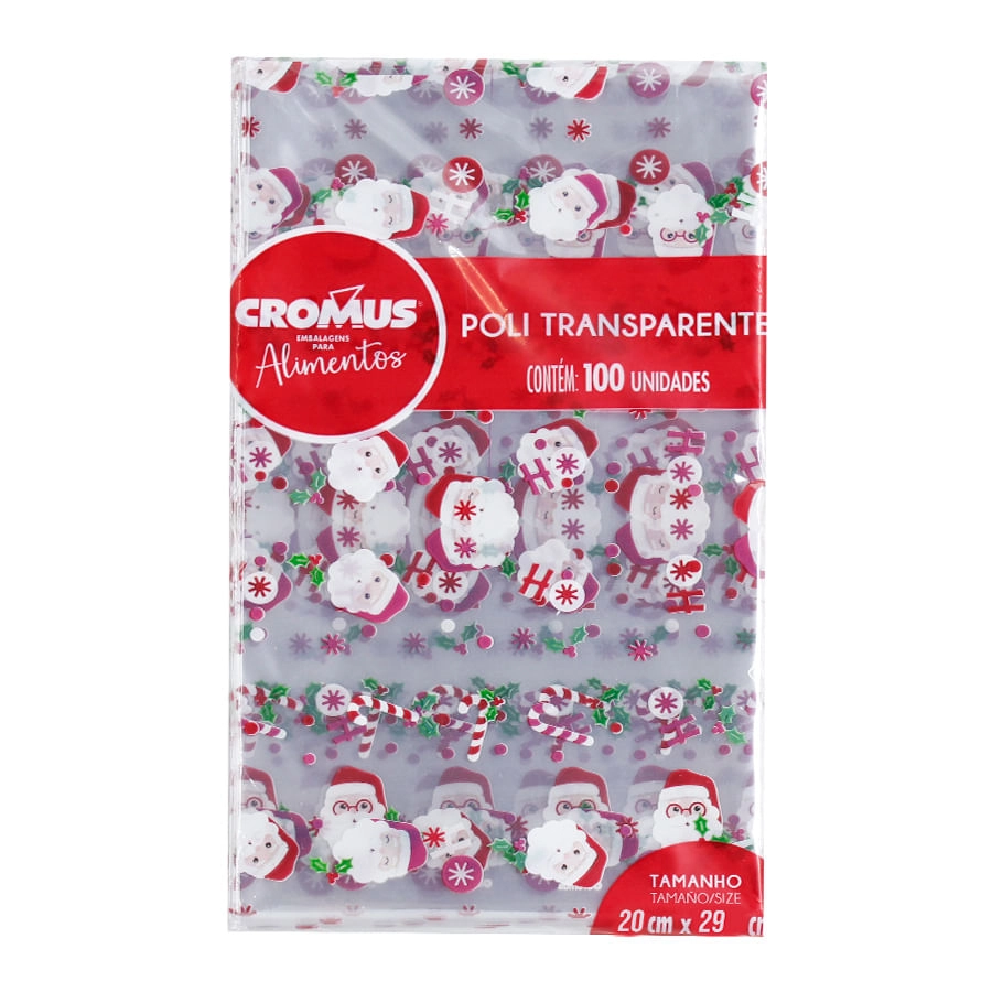 Saco Transp 20x29 Noel Chegou C.100 Un Cromus