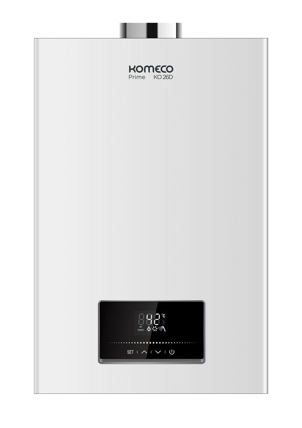 Aquecedor De Água A Gás Komeco Ko 26 D Prime Branco Digital Wifi 26 Litros Gás GN