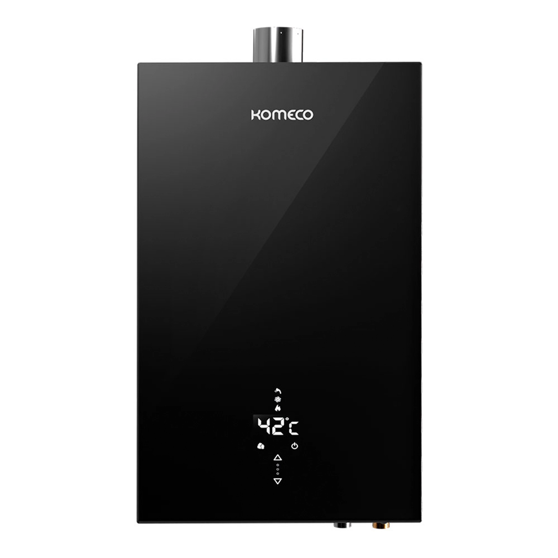 Aquecedor a Gás Komeco 16L/min GN Preto Decor