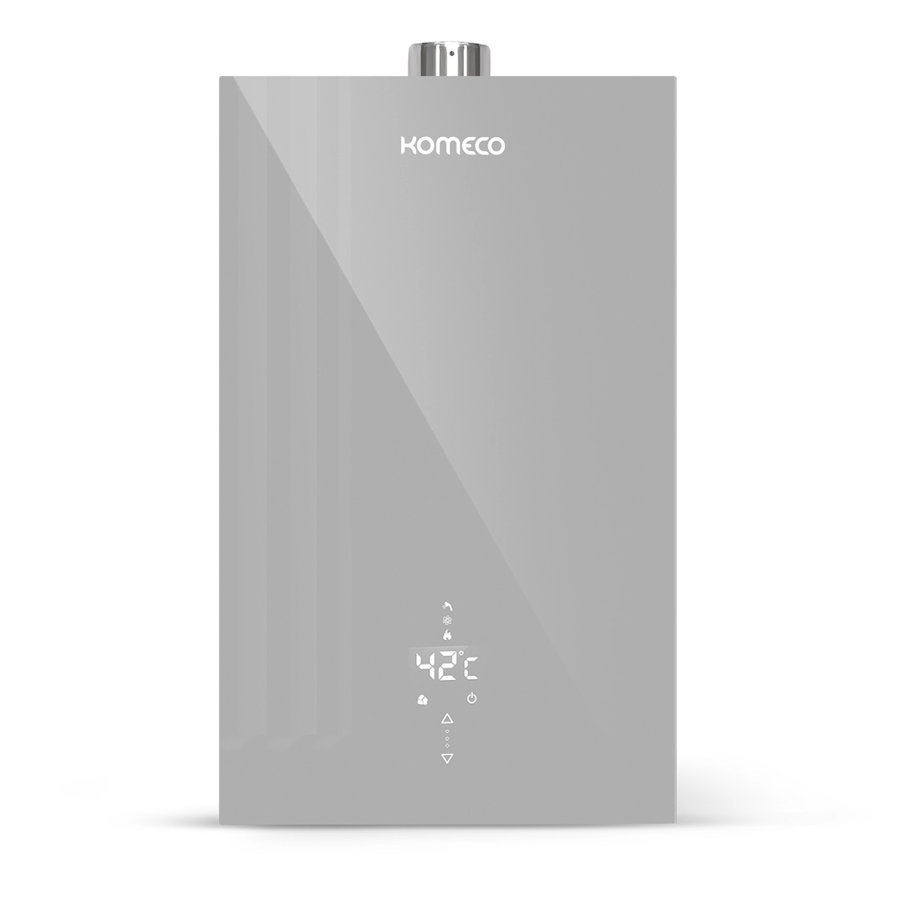 Aquecedor a Gás Komeco 16L/min GN Prata Decor