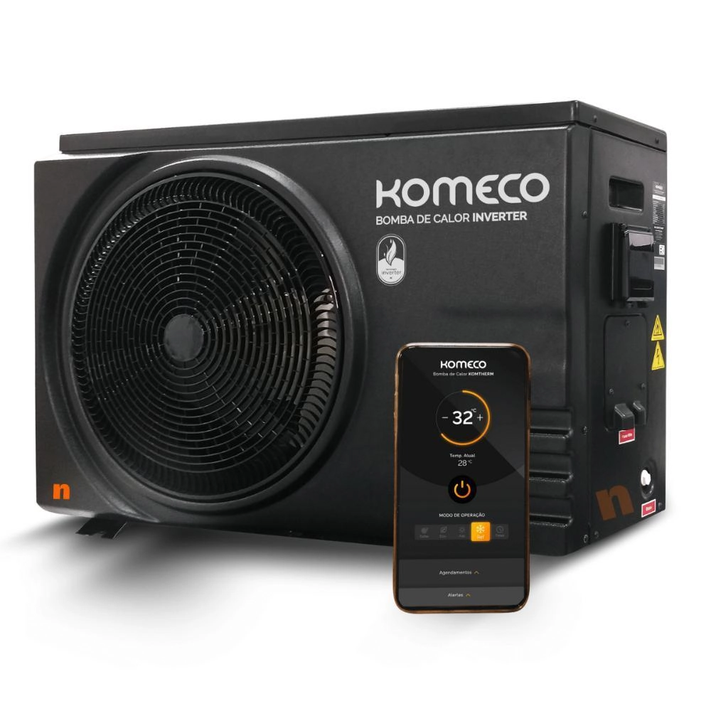 Trocador Bomba De Calor Inverter P/ Piscina Kobc 120 Komeco