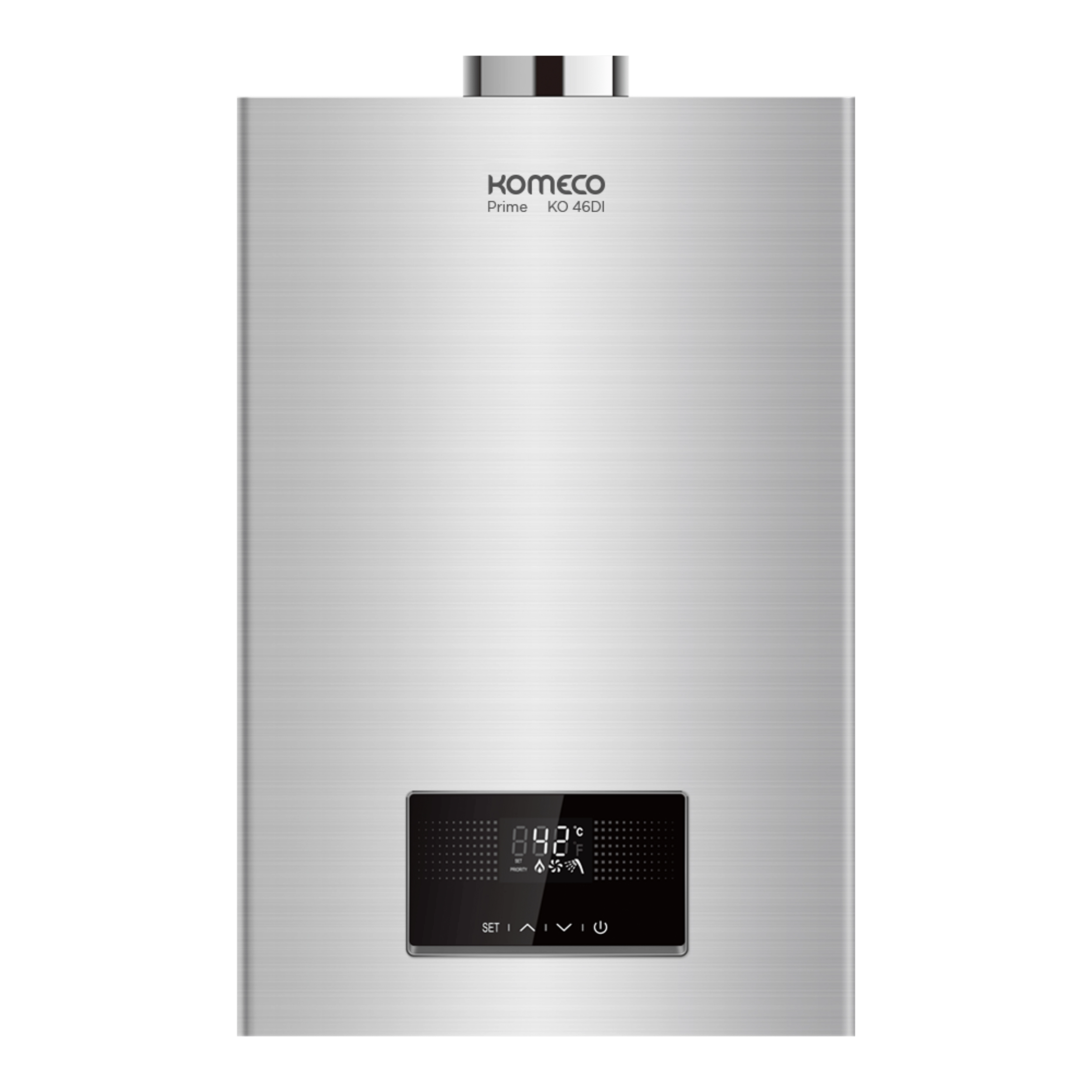 Aquecedor De Água A Gás Komeco Ko 46 Di Prime Inox Digital Wifi 46,5 Litros Gás GN