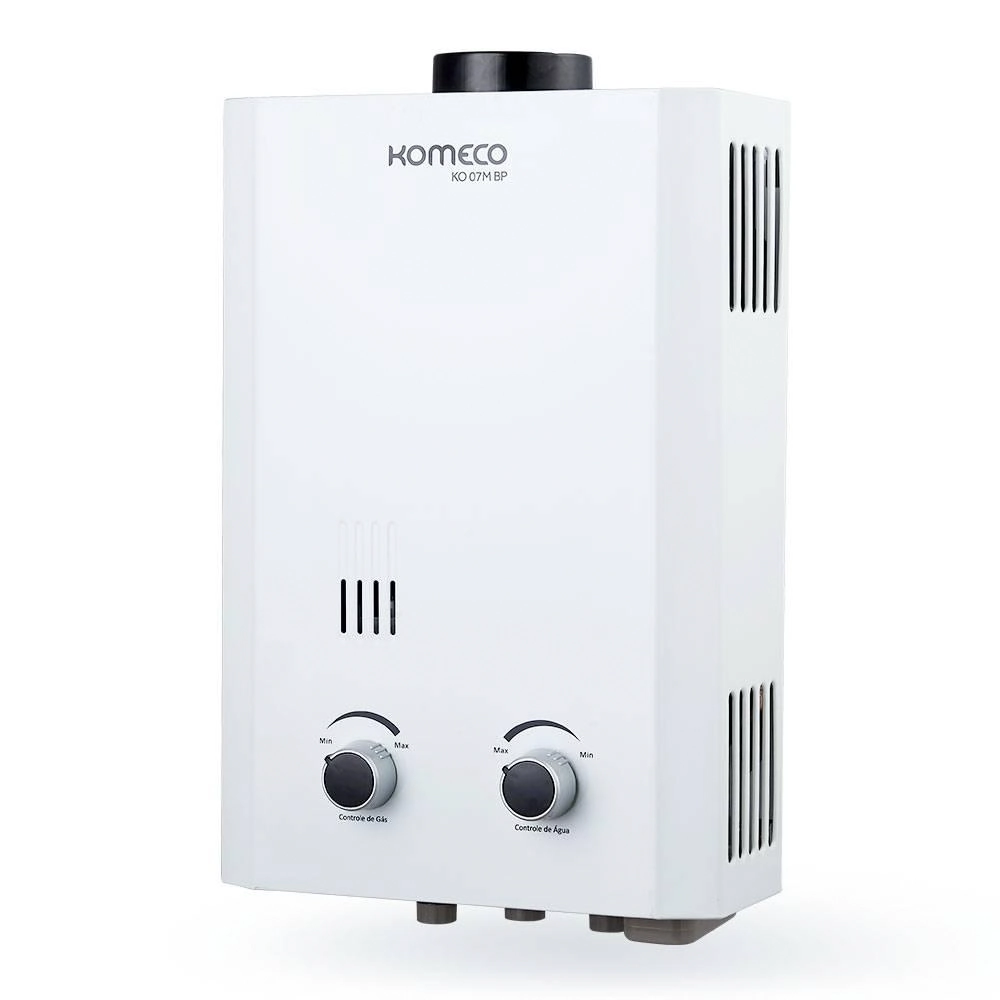 Aquecedor A Gás Komeco 7 Litros Glp Ko 07m G2 Slim Branco