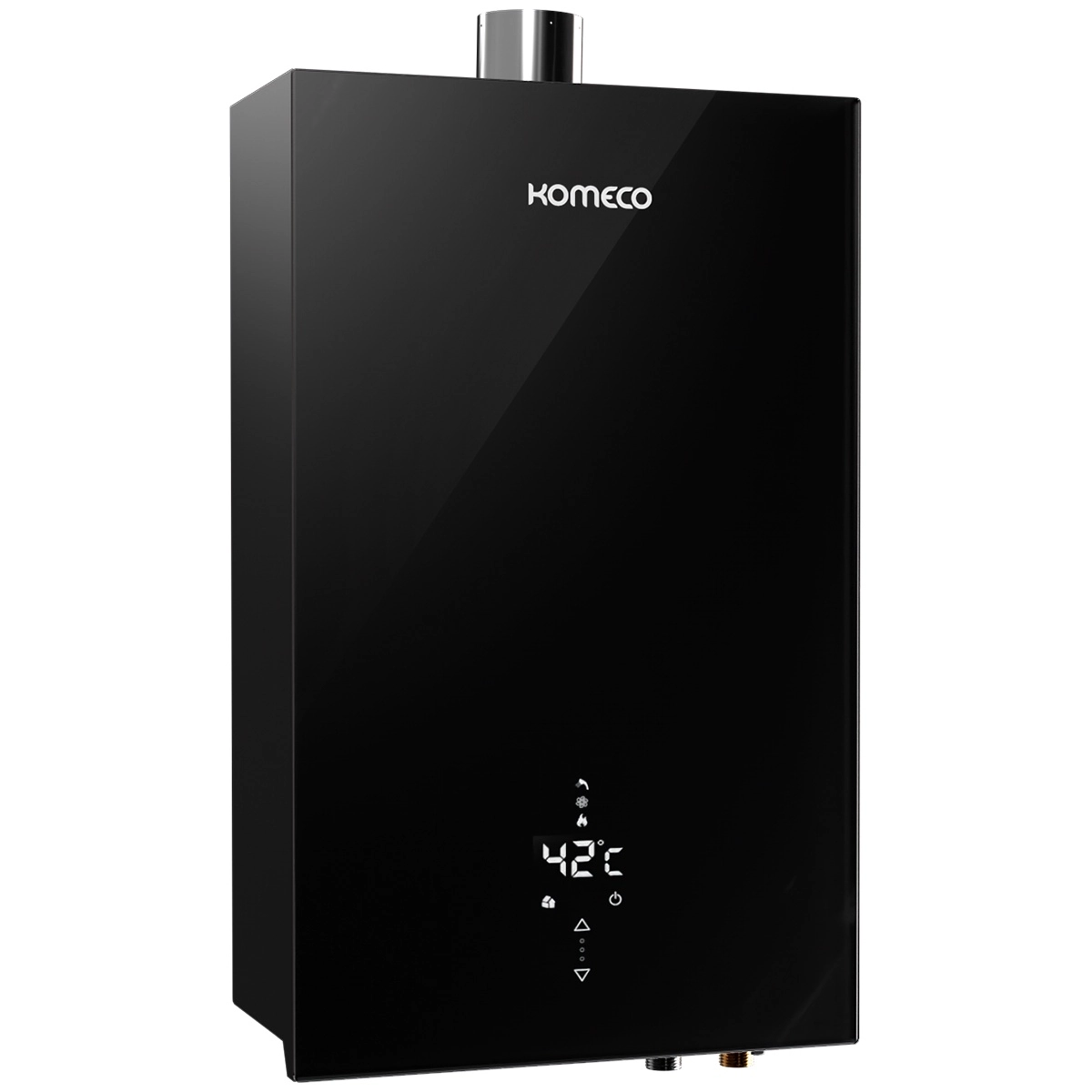 Aquecedor De Água A Gás Komeco 26 Litros Ko 26bk Decor Glp Preto Com Wifi