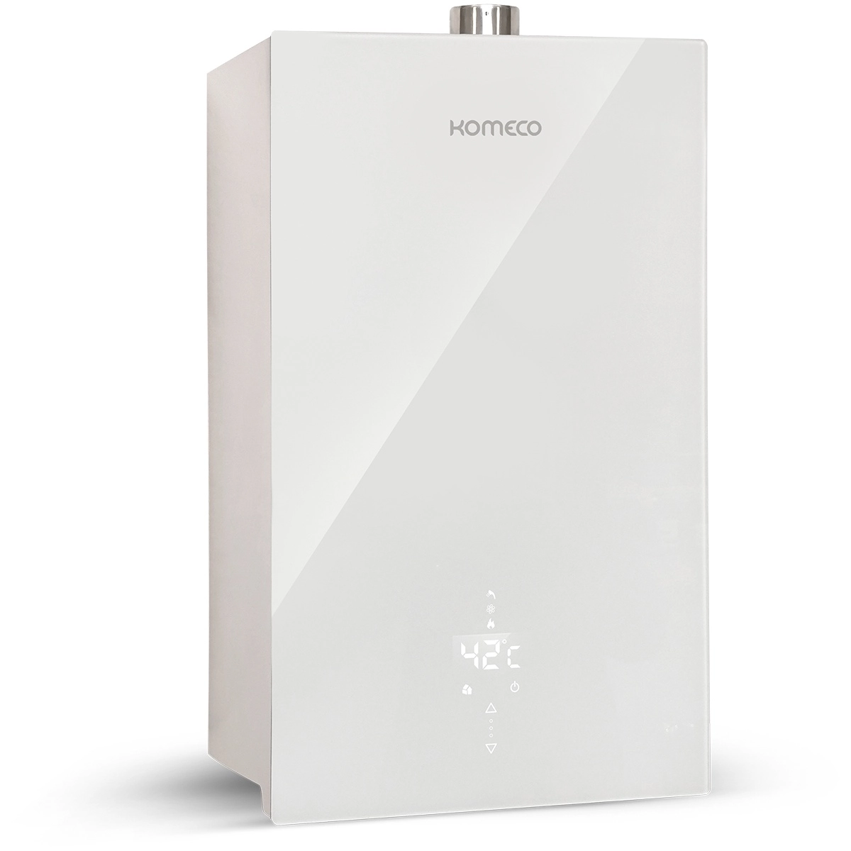 Aquecedor De Água A Gás Komeco 26 Litros Ko 26wh Decor Gn Branco Com Wifi