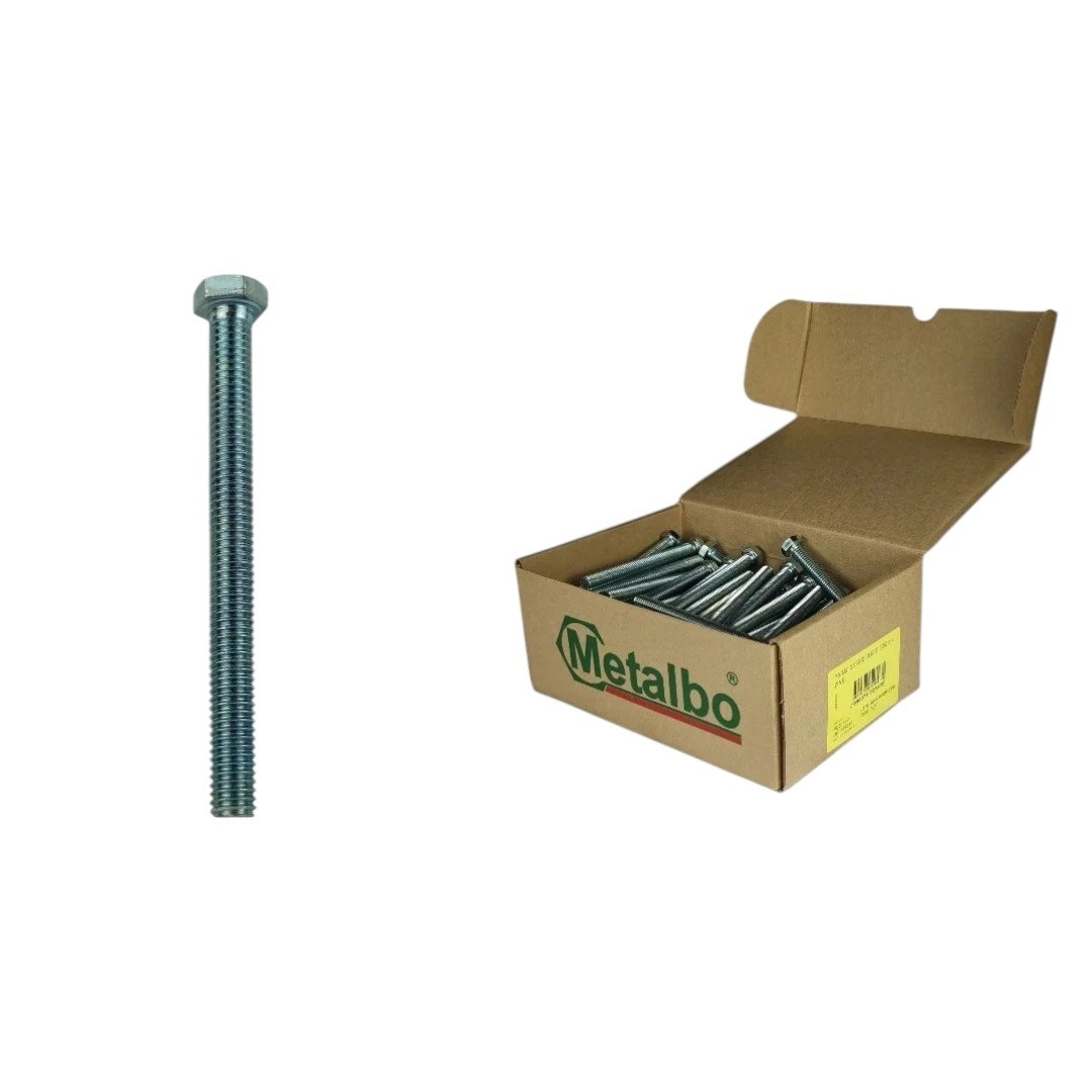 Parafuso Sextavado Zincado 3/8x4  100 Pcs