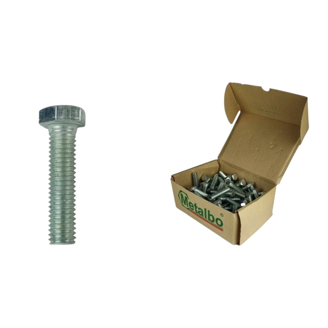 Parafuso Sextavado Zincado 1/2x2  100 Pcs