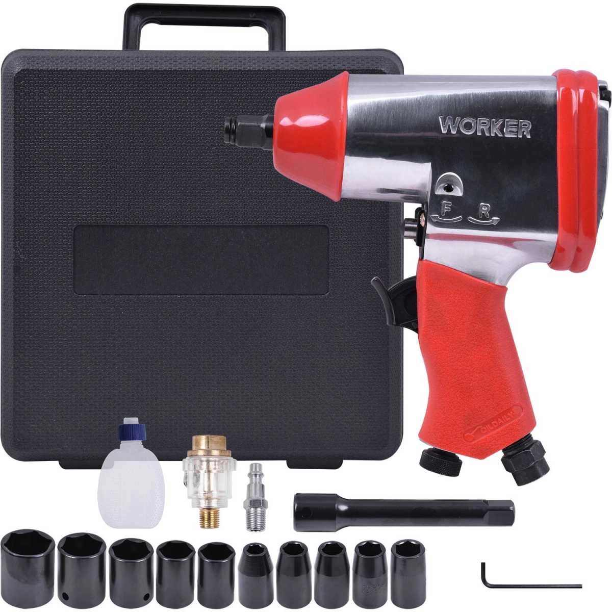 Ch Impacto 1/2 Kit 17 Peças Worker