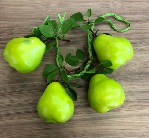 Ramo Fruta Decorativa Pera Verde 4un 10004 Santland