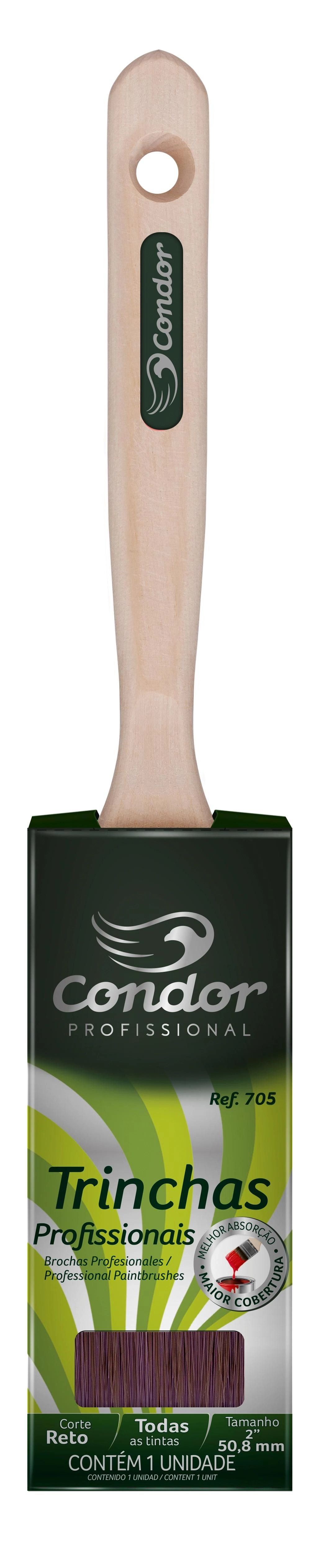 Trincha Reta Profissional Condor 705 2"