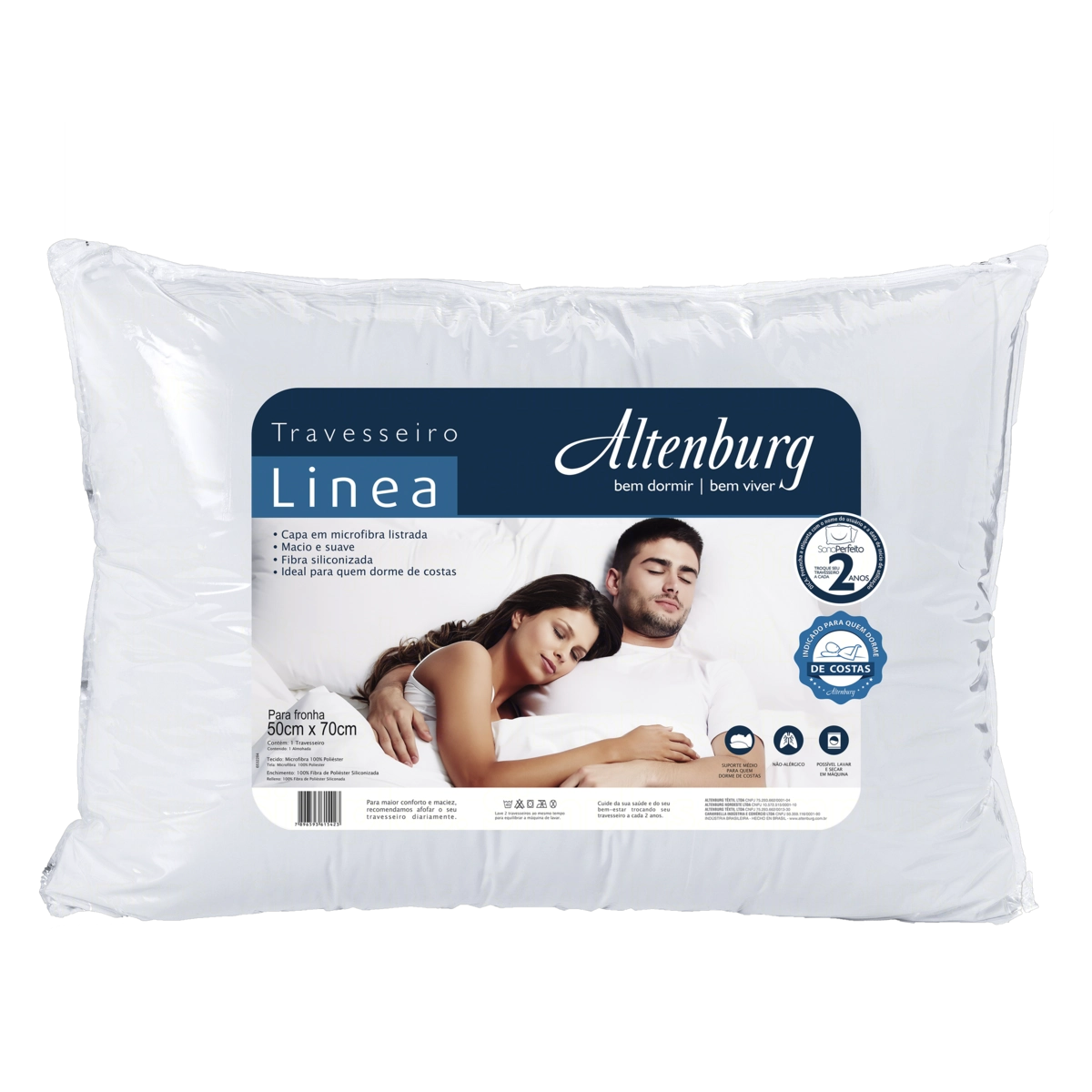 Travesseiro Linea Altenburg 50cm X 70cm
