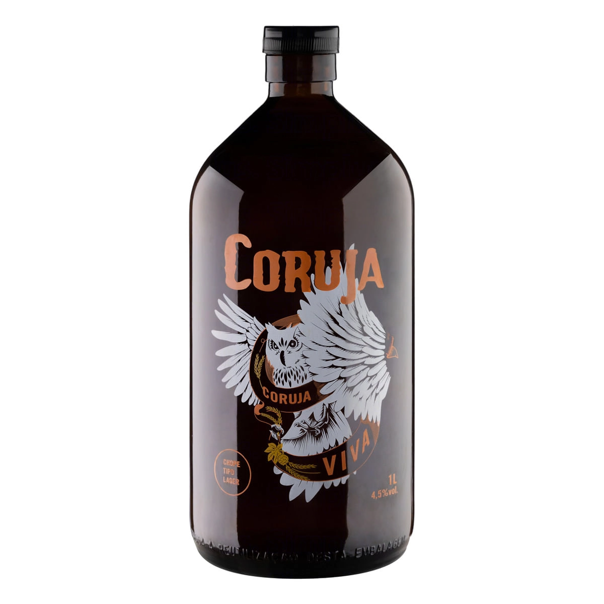Chopp Lager Coruja Viva Garrafa 1l