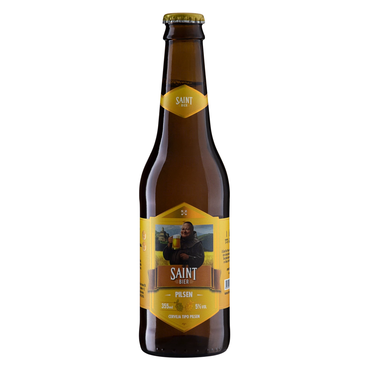 Cerveja Pilsen Puro Malte Saint Bier Garrafa 355ml