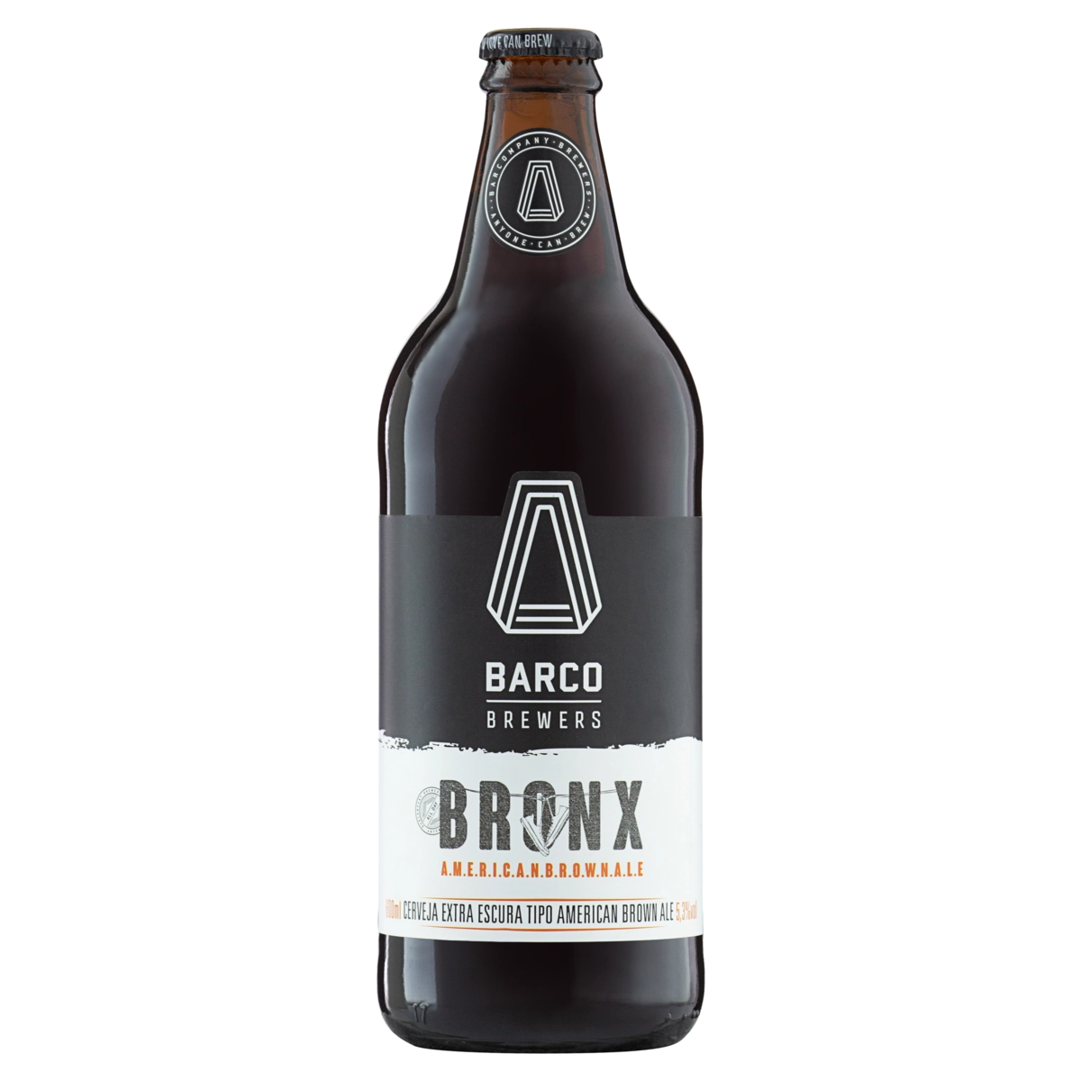Cerveja American Brown Ale Bronx All Day Series Barco Garrafa 600ml
