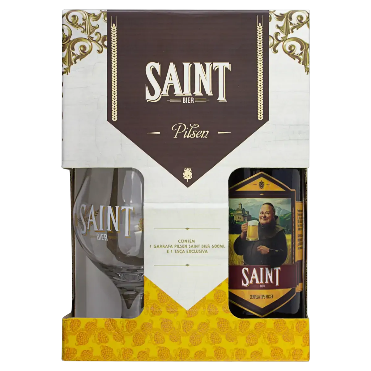 Kit Taça Cerveja Pilsen Saint Bier 600ml