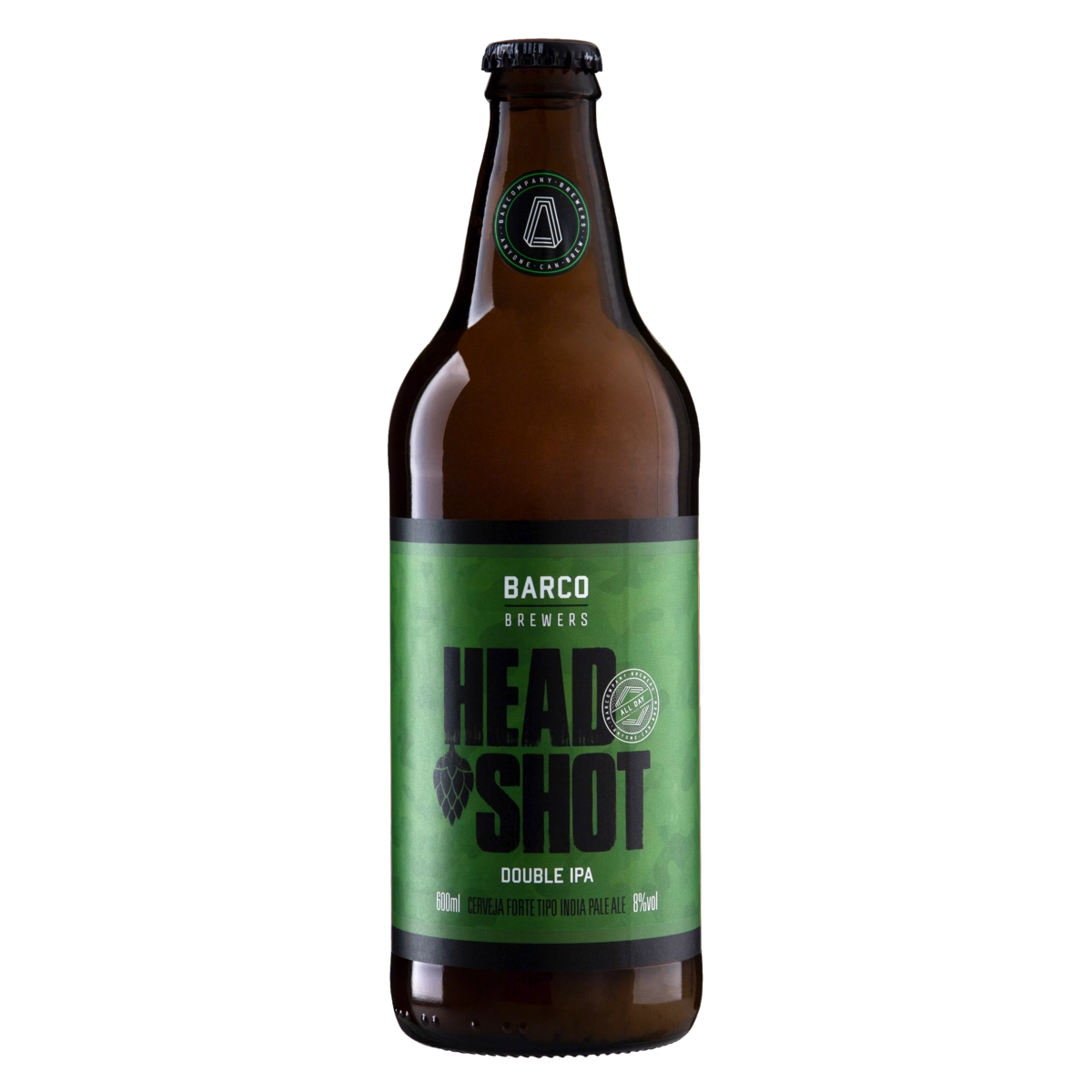Cerveja Double Ipa Head Shot Barco Garrafa 600ml