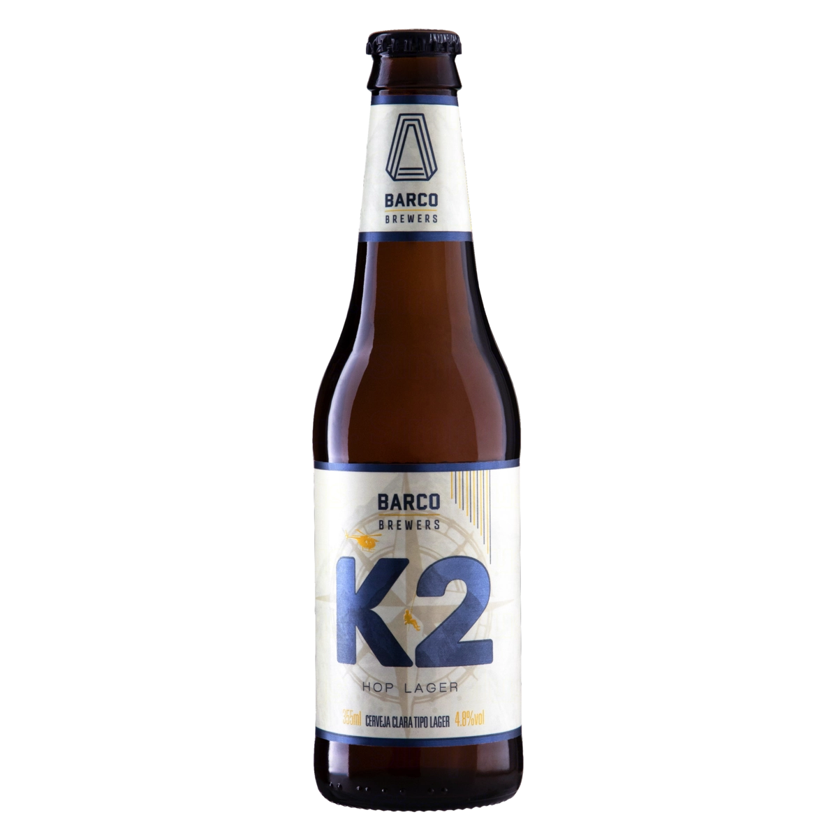 Cerveja Hop Lager K2 Barco Brewers Garrafa 355ml