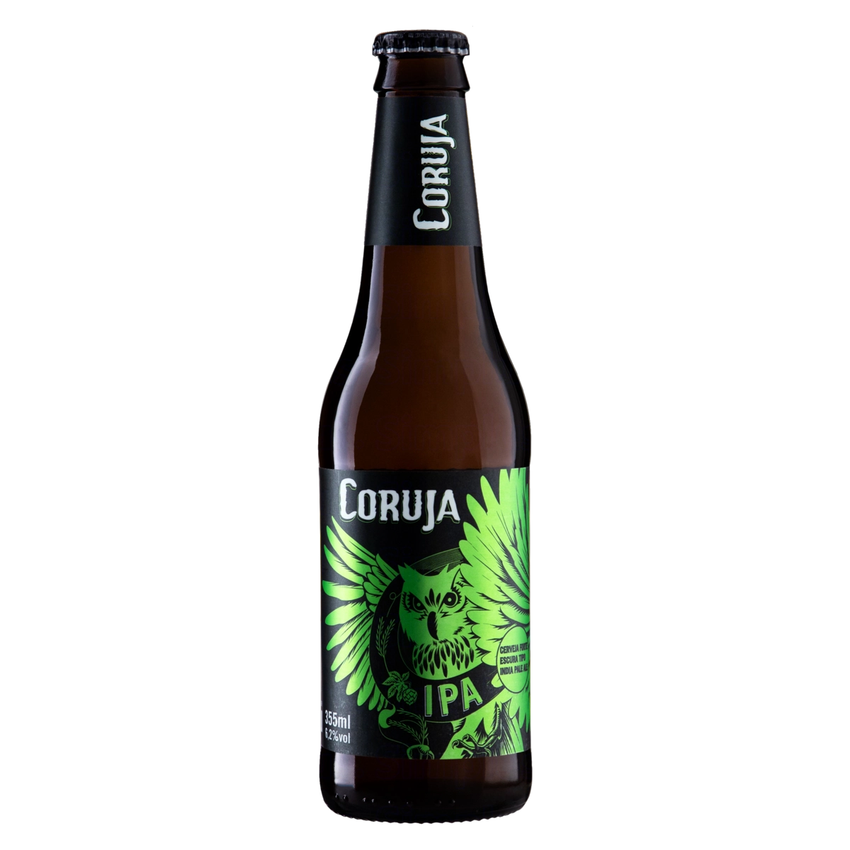Cerveja Ipa Puro Malte Coruja Garrafa 355ml