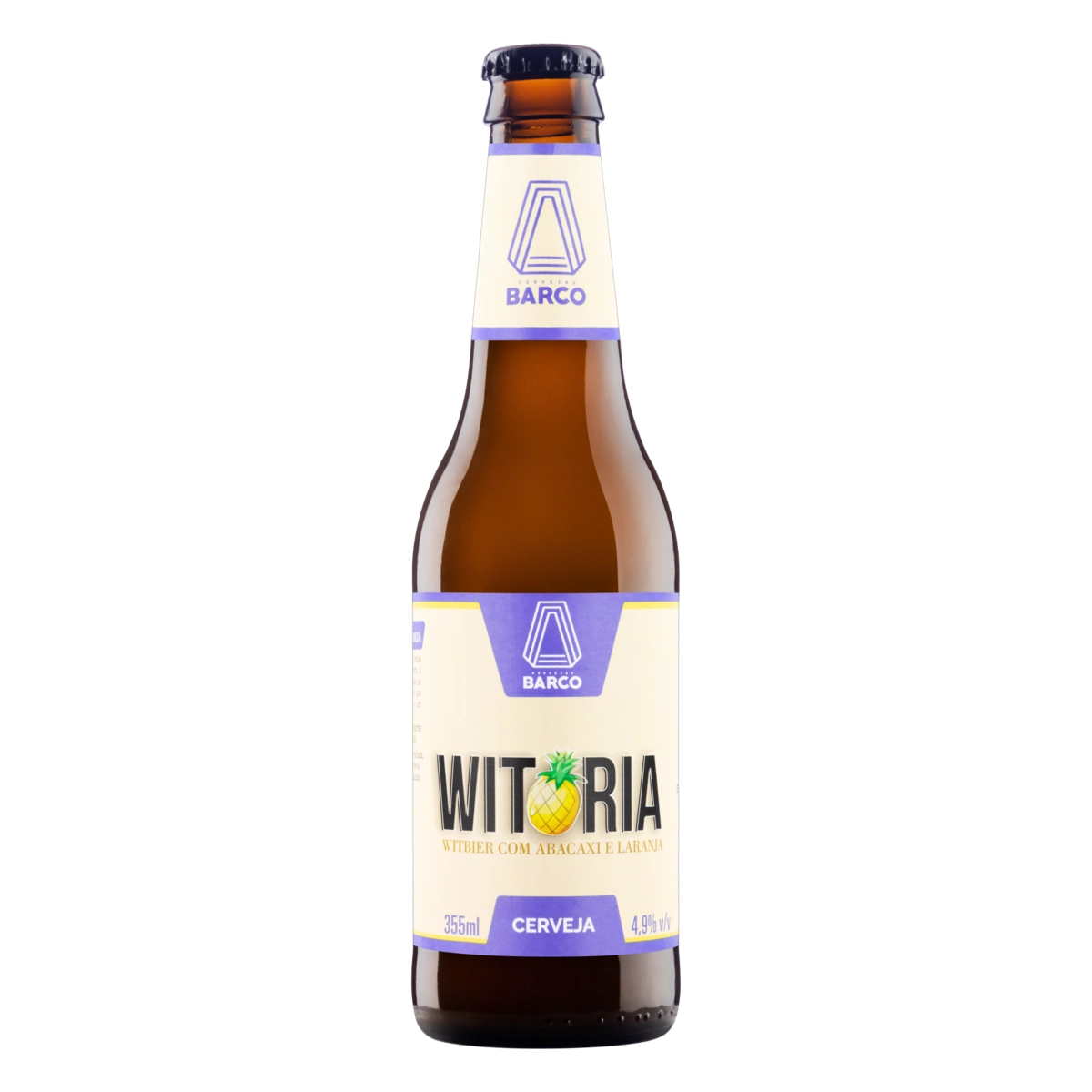 Cerveja Witbier Witoria Abacaxi E Laranja Barco Garrafa 355ml