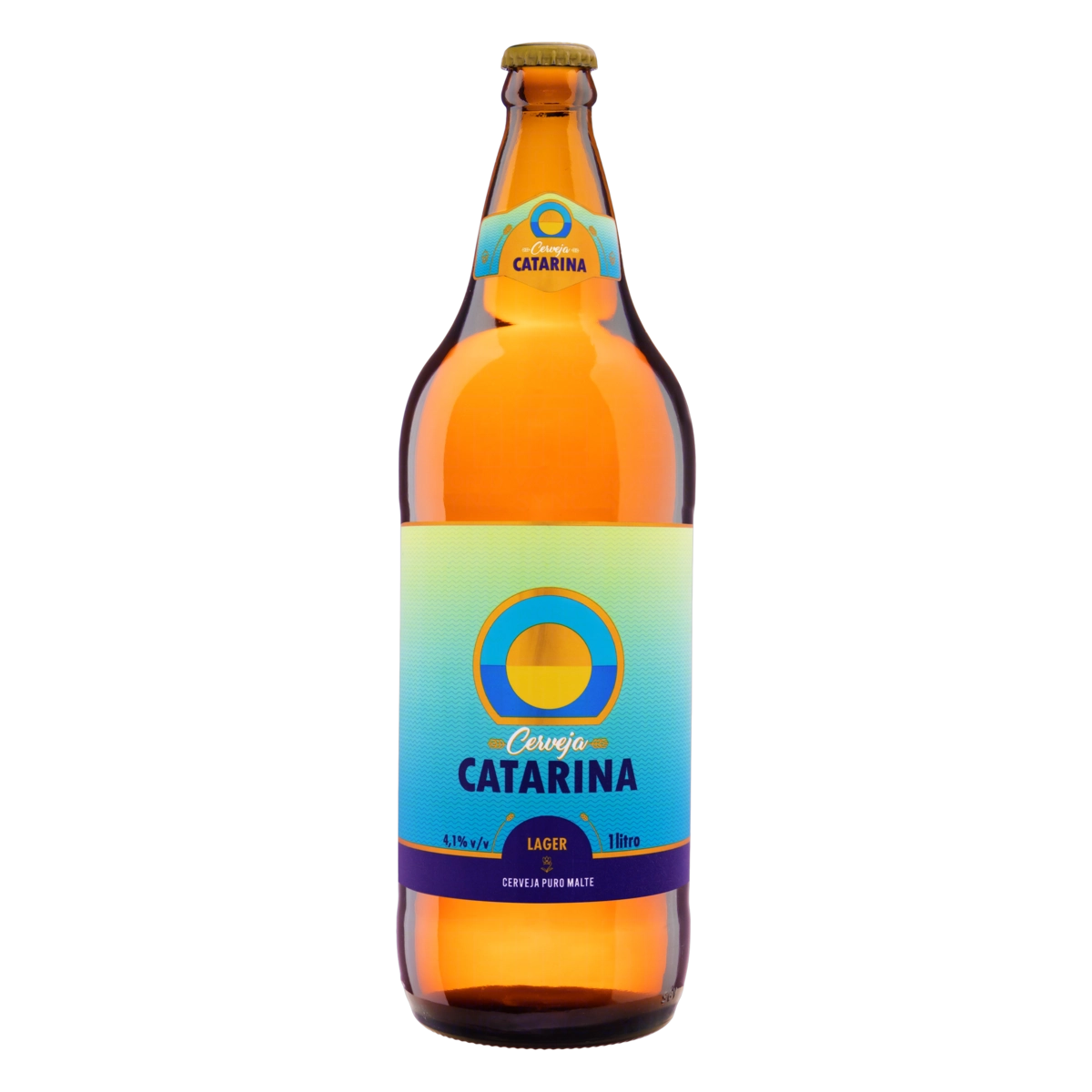 Cerveja Lager Puro Malte Catarina Vidro 1l