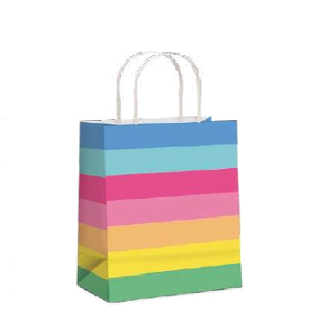 Sacola Pap M 26x19,5x9,5 Arco Iris Cromus